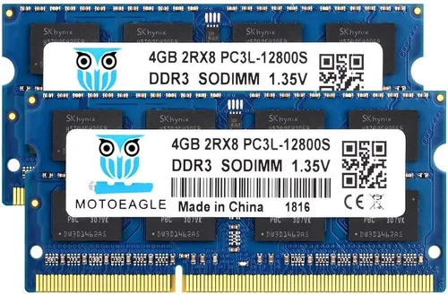 Vista 28 de Motoeagle DDR3-1066 SODIMM 8GB Kit (2X4GB) 2Rx8 PC3 8500 8500S 4GB DDR3 1066MHz 1067MHz CL7 204-Pin 1.5V Non-ECC Unbuffered Laptop Memory RAM Modules