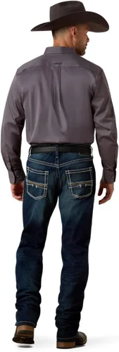 Vista 2 de ARIAT Jeans rectos para hombre M5 Straight Stretch Remming apilable pierna recta