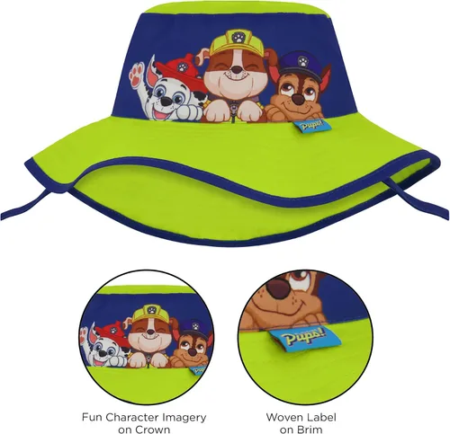 Vista 3 de ABG Accessories Conjunto de protección contra erupciones para niños con sombrero de cubo y lentes de sol