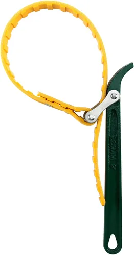 Vista 4 de QWORK Llave de correa de cinturón de 9 pulgadas, correa ajustable multiusos para filtro de aceite, llave de abridor de correa con correa ajustable