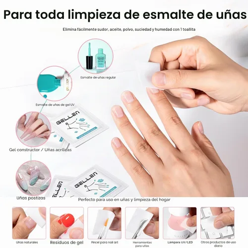 Vista 9 de Gellen Kit de cuidado de uñas con 10 herramientas de manicura: fortalecedor Aroma de flor de cerezo