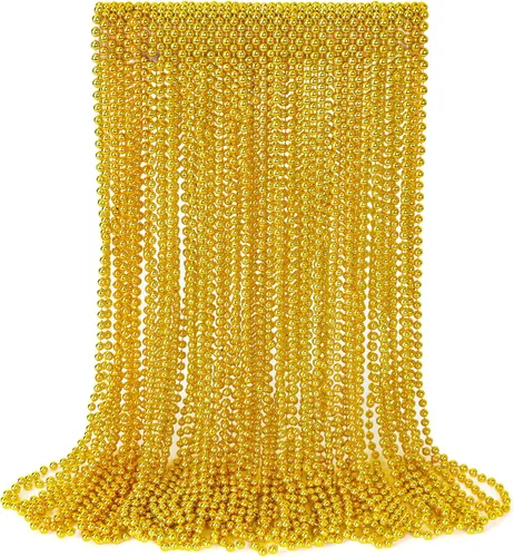 Vista 15 de EOBOH Cuentas de Mardi Gras, Accesorios de Cuentas de Carnaval de Mardi Gras para Tiradas de Desfile, Decoraciones de Fiesta