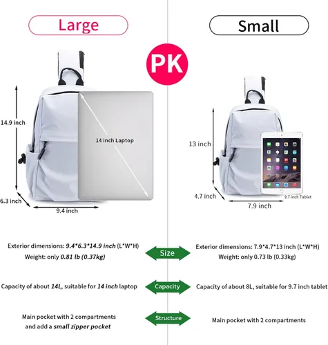 Vista 2 de Mochila ligera resistente al agua para hombres y mujeres, bolso cruzado de hombro pequeño para caminar, viajes, ciclismo, Mochilas Sling