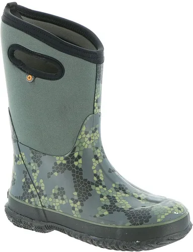 Vista 21 de BOGS Botas de nieve unisex de neopreno con aislamiento de goma de alta impermeabilidad para niños Negro