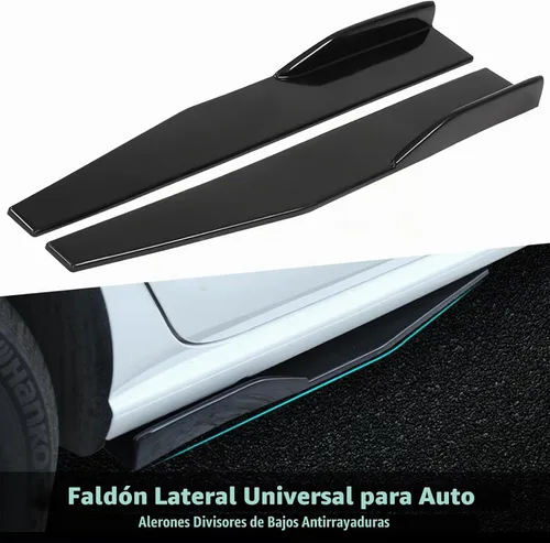 Vista 8 de X xotic tech Juego de carrocería para coche con alerón para parachoques delantero, divisor de falda lateral + alerón para parachoques trasero