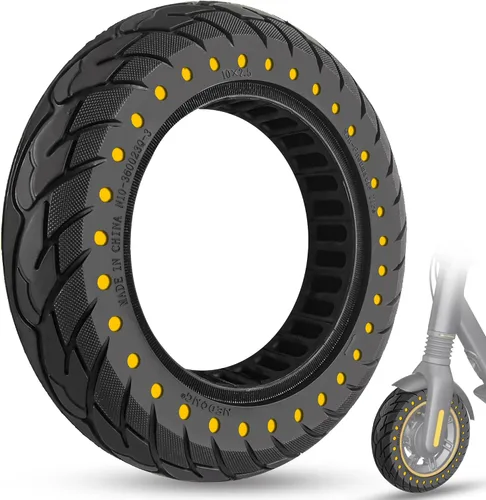 Vista 8 de Neumático Sólido para Scooter Eléctrico de 10 x 2.5 Pulgadas 60/70-6.5 Compatible con Ninebot Max G30P G30LP~Gotrax G5 G6~Hiboy Max 3~Hover 1