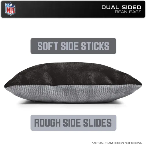 Vista 2 de Wild Sports - Bolsas de frijoles de doble cara de fútbol americano profesional de la NFL, 8 unidades, bolsas de lanzamiento de primera calidad