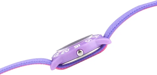 Vista 4 de Disney Princess Kids' Plastic Time Teacher Analog Quartz Nylon Strap Watch