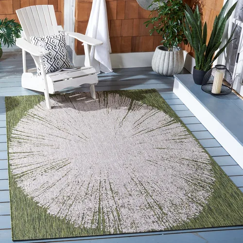 Vista 12 de Safavieh Courtyard Collection CY8893 - Alfombra decorativa para interiores y exteriores, no desprende pelusa, fácil de limpiar, 2 x 3 pies 7 beige