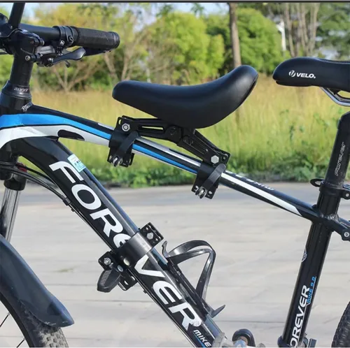 Vista 3 de Asientos de bicicleta montados en la parte delantera para niños Manillares de los niños Juego de pedales de bicicleta de montaña Asiento para niños