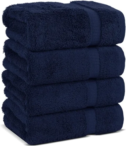Vista 31 de Chakir Turkish Linens Toallas turcas de alta calidad 100% algodón para baño, toallas de baño grandes de 30 x 60 pulgadas (4 piezas, aguamarina)