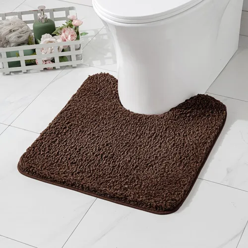 Vista 99 de MIULEE Alfombras de baño negras, suaves y pequeñas, absorbentes, antideslizantes, de secado rápido, esponjosas, para baño, bañera y duchas, lavables