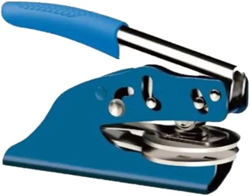 Vista 2 de Hubco Sello de notario azul prémium e impresora Hubco Blue 40 Sello notario autoentintado - Maine