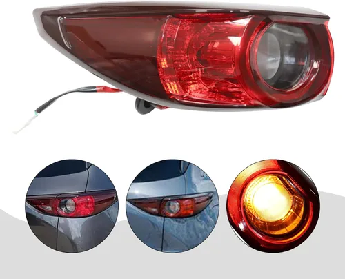 Vista 2 de Luz trasera compatible con Mazda Cx5 Cx-5 izquierda lente transparente luces traseras halógenas 2017 2018 2019 2020 2021 (L)