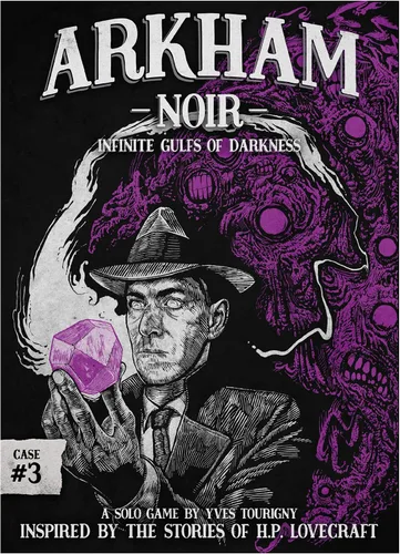 Vista 2 de Arkham Noir - Estuche para juego de cartas 3 Infinite Gulfs of Darkness, juego de cartas misterioso, emocionante juego de aventuras para adultos