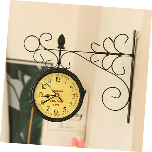 Vista 6 de Relojes de pared decorativos reloj de pared grande de doble cara para sala de estar, decoración del hogar y oficina
