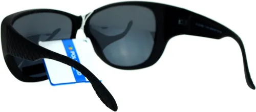 Vista 4 de SA106 Gafas de sol polarizadas de 2.165 in que se ajustan sobre OTG Butterfly Rhinestone Diva