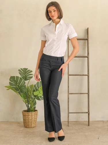 Vista 115 de Design by Olivia Pantalones de oficina de corte holgado para mujer