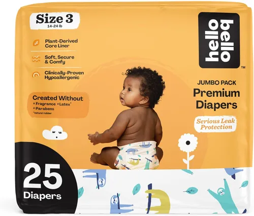 Vista 25 de Hello Bello Premium Pañales para bebé talla 1, 32 unidades de pañales desechables, extra absorbentes, hipoalergénicos con ajuste cómodo y seguro