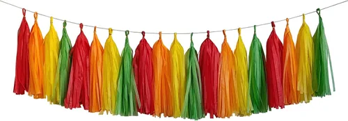 Vista 11 de ZOOYOO Guirnalda de borlas brillantes de papel de seda para decoración de mesa, kits de bricolaje para cumpleaños, boda, despedida de soltera