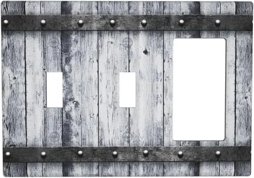 Vista 58 de Taupe Beige Marrón Gris Abstracto Arte 1-Banda Interruptor de Luz Doble de Recepción Placa de Pared Toma Cubiertas Eléctricas Decorativas Modernas