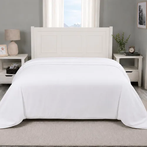 Vista 9 de Carressa Linen Funda de edredón tamaño King, 100% algodón egipcio serie 600, funda de edredón de algodón tamaño King (3 piezas, blanco), suave