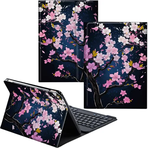Vista 15 de Funda para Samsung Galaxy Tab S6 Lite 2022/2020 Teclado inalámbrico desmontable y cubierta de cuero PU Funda protectora para tableta para Samsung