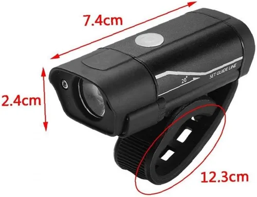 Vista 7 de 1 unid luces delanteras bicicleta recargable USB bicicleta Led luz trasera ciclo luces para montaña carretera bicicleta
