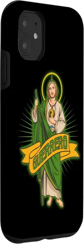 Vista 3 de Funda para iPhone 11 San Judas Tadeo con Guerrero México