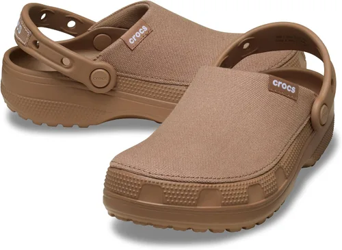 Vista 6 de Crocs Zuecos clásicos de lona elaborados unisex para hombres y mujeres
