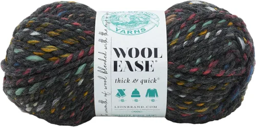 Vista 36 de Lion Brand Yarn - Ovillo de lana Wool-Ease Thick & Quick color fuerza aérea Super Bulky Wool Acrylic Blend Fiber for Soft Hats, Sweaters, Chunky