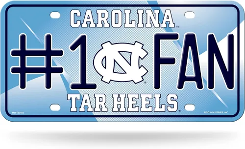 Vista 14 de Rico Industries NCAA - Placa de matrícula metálica unisex para adultos #1