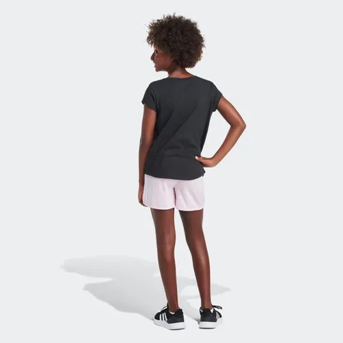 Vista 2 de adidas Pantalones cortos de malla con cintura elástica de 3 rayas para niña