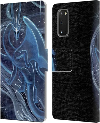 Vista 13 de Head Case Designs Officially Licensed Carla Morrow Galactic Entrancement Dragons Leather Wallet Case Compatible with Samsung Galaxy A07 4G