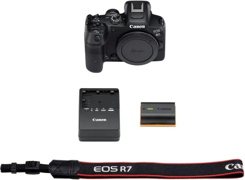 Vista 4 de Canon EOS R7 Cámara sin espejo con trípode (5137C002) Bundle