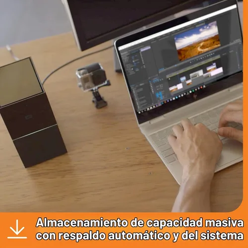 Vista 3 de WD My Book Duo Desktop RAID Disco duro externo HDD de 28 TB, USB 3.1, con protección por contraseña y software de copia de seguridad automática