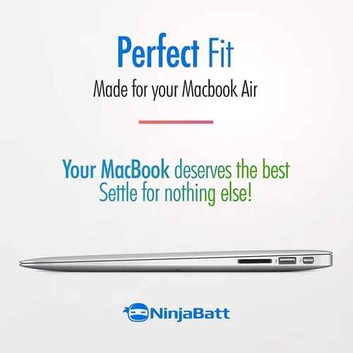 Vista 3 de NinjaBatt Batería A1466 para Apple MacBook Air de 13 ″ (mediados de 2012, mediados de 2013, principios de 2014, principios de 2015, 2017) A1369
