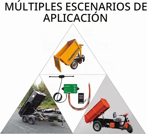 Vista 6 de Controlador de remolque de descarga inalámbrico Control remoto inalámbrico para controlador de remolque hidráulico de 3 cables/4 hilos