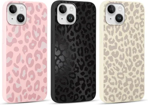 Vista 12 de Pack de 2 fundas con estampado de guepardo para Samsung Galaxy A03s 4G de 6.5", fundas de diseño de patrón de leopardo de lujo, de silicona suave