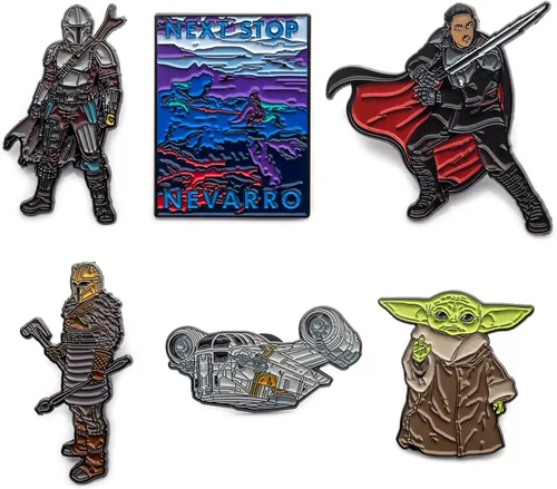 Vista 4 de STAR WARS Nevarro - Pin de solapa para hombre, multicolor, Nevarro EE. UU