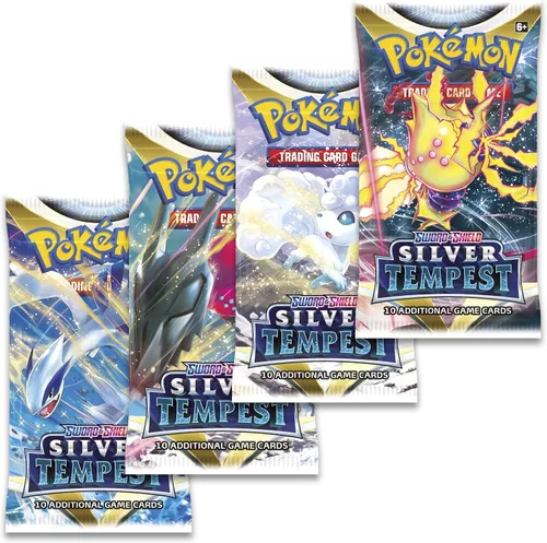 Vista 4 de Pokémon TCG Espada y Escudo Plata Tempestad Booster Caja de Exhibición