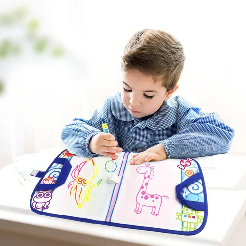 Vista 3 de Coolplay Actividades para niños Esterilla de dibujo de agua Pintura con pluma de agua Avión Viaje Juguete para niños pequeños