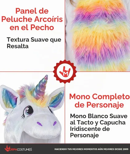 Vista 3 de Morph, Disfraz de unicornio para niños, disfraces de Halloween para niños