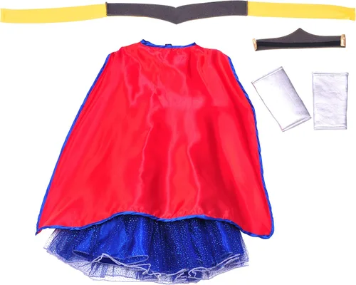 Vista 4 de Liga de la Justicia del Niño Wonder Woman Tutu vestido, S, Un solo