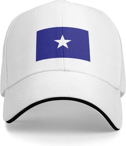 Vista 2 de QIZYOQA Bonnie Blue Flag Baseball Cap for Men Women Adjustable Funny Dad Hat