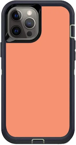 Vista 16 de MightySkins Skin compatible con OtterBox Defender iPhone 12 Pro Max - Azul sólido Funda protectora de vinilo duradera y única Fácil de aplicar