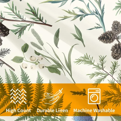 Vista 8 de Fundas de cojín decorativas primavera-verano 40x40 cm, juego de 2 fundas de cojín verdes con flores botánicas, fundas de cojín decorativas para Aqua