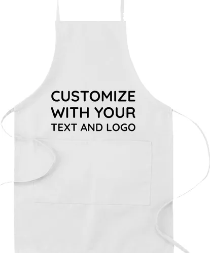 Vista 20 de Delantales personalizados. Delantal de chef ideal para camarera y uso en la cocina Ideal for Waitress, Kitchen Use Rojo