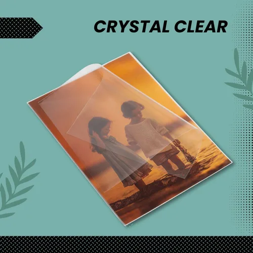 Vista 3 de Fundas para fotografías de 5 x 7 pulgadas (100 unidades) - Fundas transparentes para fotos, impresiones y postales, protectores de fotos de plástico