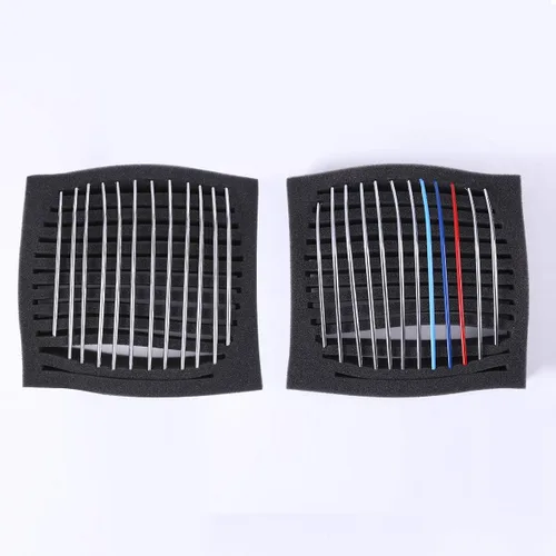 Vista 6 de YIWANG ABS cromo brillante plata parte delantera rejilla inserción tiras cubierta parrilla 24 piezas para BMW Serie 2 218i F45 f46 2015-2018 Estilo 1